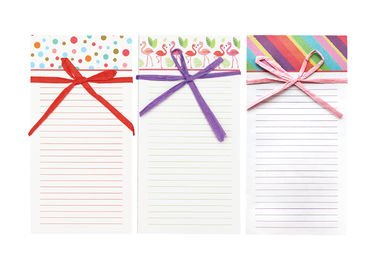 Raffia Bow Custom Printed Notebooks , Personalized Notebooks For Girls Kids Men